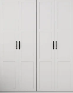 OTTO home Kleiderschrank »Emmilia Schrank Schlafzimmerschrank im Landhaus Design« Mit vielen Einlegeböden und Softclose Türen,Landhaus Schrank mit4 Türen Breite 151,1cm Höhe 2m