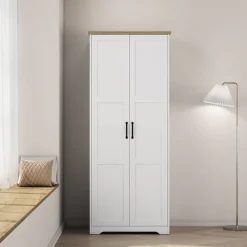 OTTO home Kleiderschrank »Emmilia Schrank Schlafzimmerschrank im Landhaus Design« Landhaus Schrank mit2 Türen in Breite 82,7cm, Höhe 2m