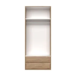 OTTO home Kleiderschrank »Gala, beige hochglänzend UV lackiert, kratzfest, FSC-zertifiziert« abgerundete Schubladen aus MDF im Holzdekor, soft-close,hoher Schrank (224cm), in den Breiten 92 und 137cm, Made in Europe