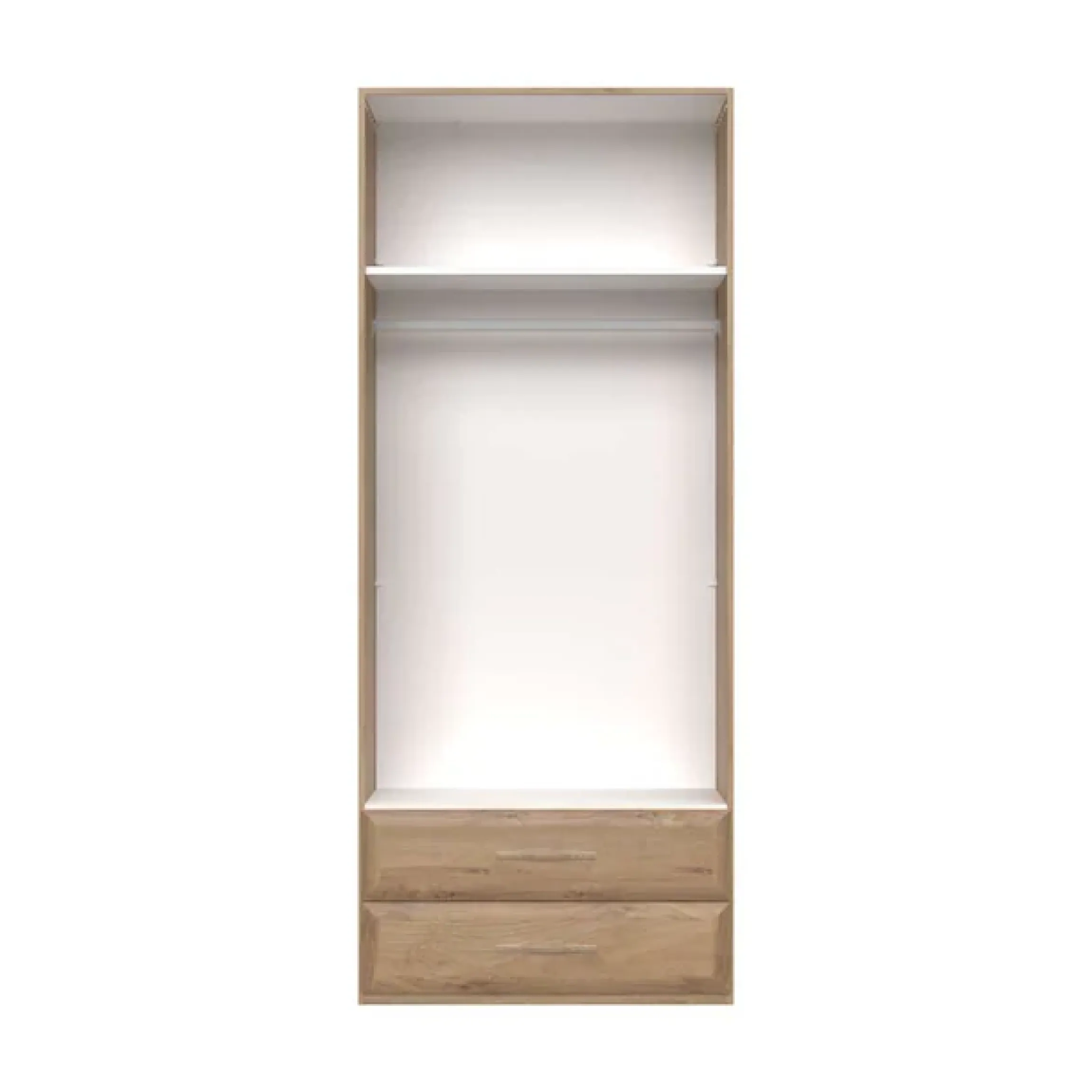 OTTO home Kleiderschrank »Gala, beige hochglänzend UV lackiert, kratzfest, FSC-zertifiziert« abgerundete Schubladen aus MDF im Holzdekor, soft-close,hoher Schrank (224cm), in den Breiten 92 und 137cm, Made in Europe