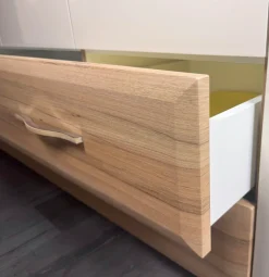 OTTO home Kleiderschrank »Gala, beige hochglänzend UV lackiert, kratzfest, FSC-zertifiziert« abgerundete Schubladen aus MDF im Holzdekor, soft-close,hoher Schrank (224cm), in den Breiten 92 und 137cm, Made in Europe