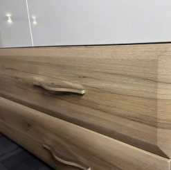 OTTO home Kleiderschrank »Gala, beige hochglänzend UV lackiert, kratzfest, FSC-zertifiziert« abgerundete Schubladen aus MDF im Holzdekor, soft-close,hoher Schrank (224cm), wahlweise in 4 Breiten, Made in Europe