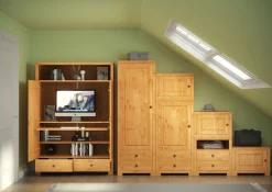 OTTO home Kleiderschrank »Gotland, Schrankmodulsystem, einzeln oder mit der Serie kombinierbar« massive Kiefer, variabel einsetzbar, auch für Dachschrägen