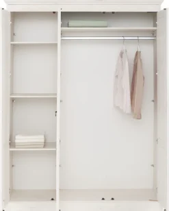 OTTO home Kleiderschrank »Indra« 3 Breiten: 100/145/233 cmH/T ca.187/54 cm,aus massiver Kiefer, mit Spiegel bei der 3- und 5trg.Variante