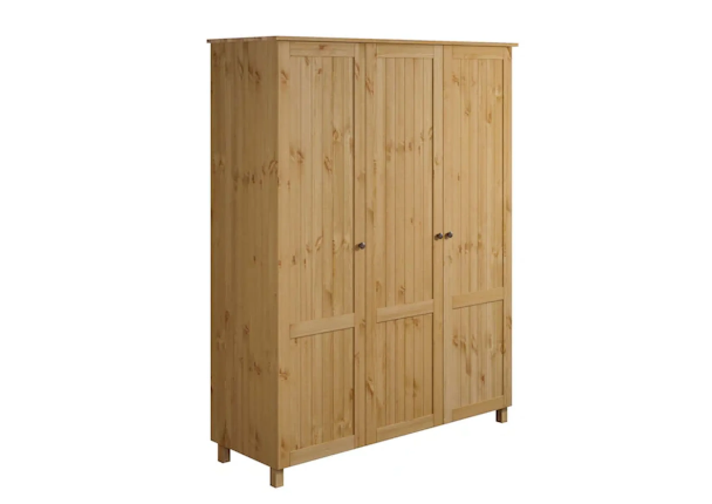 OTTO home Kleiderschrank »Juventus, Drehtürenschrank, Schrank« mit 3 Türen, 143 cm breit, aus massiver Kiefer, FSC®-zertifiziert