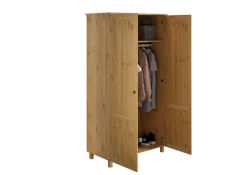 OTTO home Kleiderschrank »Juventus, Drehtürenschrank, Schrank« mit 2 Türen, 97 cm breit, aus massiver Kiefer, FSC®-zertifiziert
