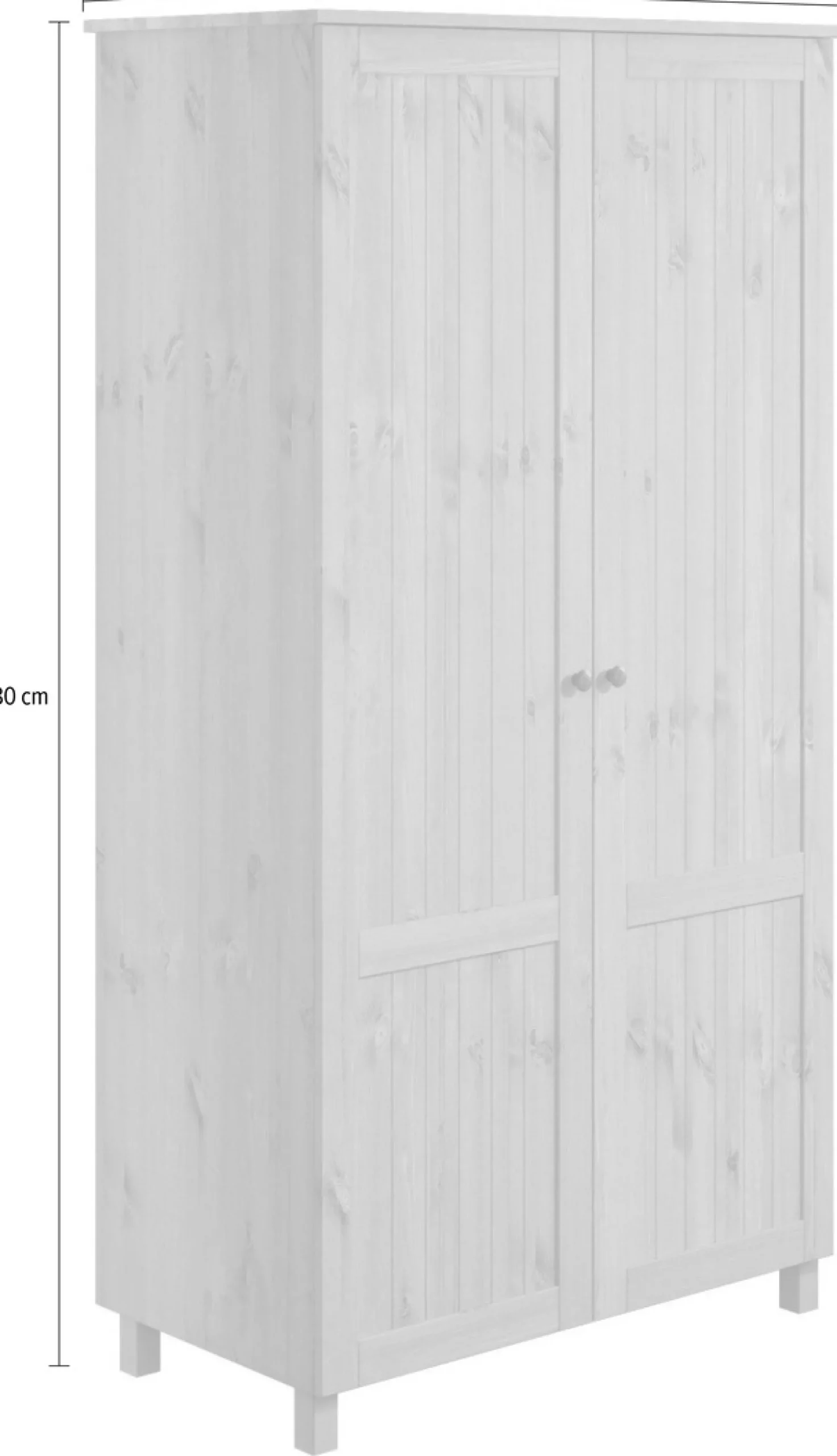 OTTO home Kleiderschrank »Juventus, Drehtürenschrank, Schrank« mit 2 Türen, 97 cm breit, aus massiver Kiefer, FSC®-zertifiziert