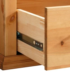 OTTO home Kleiderschrank »Madrid« 3 Breiten: 90/164/245 cmH/T ca.190/59 cm,aus massiver Kiefer, in 3 Breiten mit Spiegeltüren