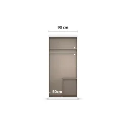 OTTO home Kleiderschrank »Mehrzweckschrank Aktenschrank Möbel Mietswohnung Schlafzimmer MARLENE« 3 verschiedene Ausstattungen BASIC/CLASSIC/PREMIUM (inkl. SOFT-CLOSE),in 3 Breiten 91/136/181 cm im Landhaus-Stil MADE IN GERMANY