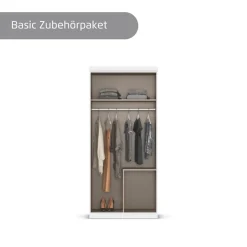 OTTO home Kleiderschrank »Mehrzweckschrank Aktenschrank Möbel Mietswohnung Schlafzimmer MARLENE« 3 verschiedene Ausstattungen BASIC/CLASSIC/PREMIUM (inkl. SOFT-CLOSE),in 3 Breiten 91/136/181 cm im Landhaus-Stil MADE IN GERMANY