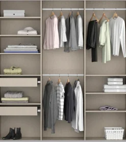OTTO home Kleiderschrank »Mehrzweckschrank Aktenschrank Möbel Mietswohnung Schlafzimmer KOLUNA« 3 Ausstattungen BASIC/CLASSIC/PREMIUM (inkl. SOFT-CLOSE-FUNKTION),Breiten 203/271/315/360 cm Höhen 210/229 cm MADE IN GERMANY