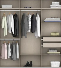 OTTO home Kleiderschrank »Mehrzweckschrank Aktenschrank Möbel Mietswohnung Schlafzimmer KOLUNA« 3 Ausstattungen BASIC/CLASSIC/PREMIUM (inkl. SOFT-CLOSE-FUNKTION),Breiten 203/271/315/360 cm Höhen 210/229 cm MADE IN GERMANY