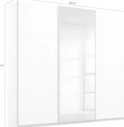 OTTO home Kleiderschrank »Mehrzweckschrank Aktenschrank Möbel Mietswohnung Schlafzimmer KOLUNA« 3 Ausstattungen BASIC/CLASSIC/PREMIUM (inkl. SOFT-CLOSE-FUNKTION),Breiten 203/271/315/360 cm Höhen 210/229 cm MADE IN GERMANY