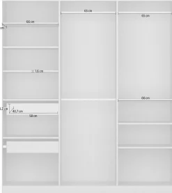 OTTO home Kleiderschrank »Mehrzweckschrank Aktenschrank Möbel Mietswohnung Schlafzimmer KOLUNA« 3 Ausstattungen BASIC/CLASSIC/PREMIUM (inkl. SOFT-CLOSE-FUNKTION),Breiten 203/271/315/360 cm Höhen 210/229 cm MADE IN GERMANY