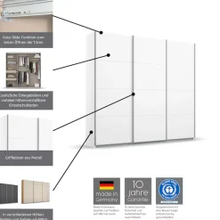 OTTO home Kleiderschrank »Mehrzweckschrank Aktenschrank Möbel Mietswohnung Schlafzimmer KOLUNA« 3 Ausstattungen BASIC/CLASSIC/PREMIUM (inkl. SOFT-CLOSE-FUNKTION),Breiten 203/271/315/360 cm Höhen 210/229 cm MADE IN GERMANY