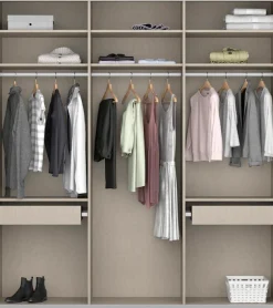 OTTO home Kleiderschrank »Mehrzweckschrank Aktenschrank Möbel Mietswohnung Schlafzimmer KOLUNA« 3 Ausstattungen BASIC/CLASSIC/PREMIUM (inkl. SOFT-CLOSE-FUNKTION),Breiten 203/271/315/360 cm Höhen 210/229 cm MADE IN GERMANY