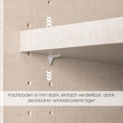 OTTO home Kleiderschrank »Mehrzweckschrank Aktenschrank Möbel Mietswohnung Schlafzimmer YLVA« Breiten: 90/135/180 cm, Höhe 197 cm,skandinavischer Style mit Rahmenfront und Knopfgriffen MADE IN GERMANY