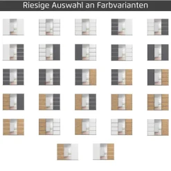OTTO home Kleiderschrank »Mehrzweckschrank Aktenschrank Möbel Mietswohnung Schlafzimmer AVOLA« 3 verschiedene Ausstattungen BASIC/CLASSIC/PREMIUM (inkl. SOFT-CLOSE),mit eleganten Zierleisten in Chrom, Schwarz oder Weiß MADE IN GERMANY