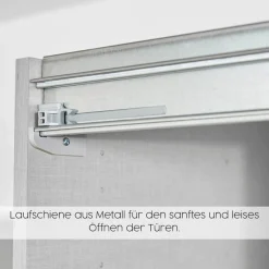 OTTO home Kleiderschrank »Mehrzweckschrank Aktenschrank Möbel Mietswohnung Schlafzimmer AVOLA« 3 verschiedene Ausstattungen BASIC/CLASSIC/PREMIUM (inkl. SOFT-CLOSE),mit eleganten Zierleisten in Chrom, Schwarz oder Weiß MADE IN GERMANY