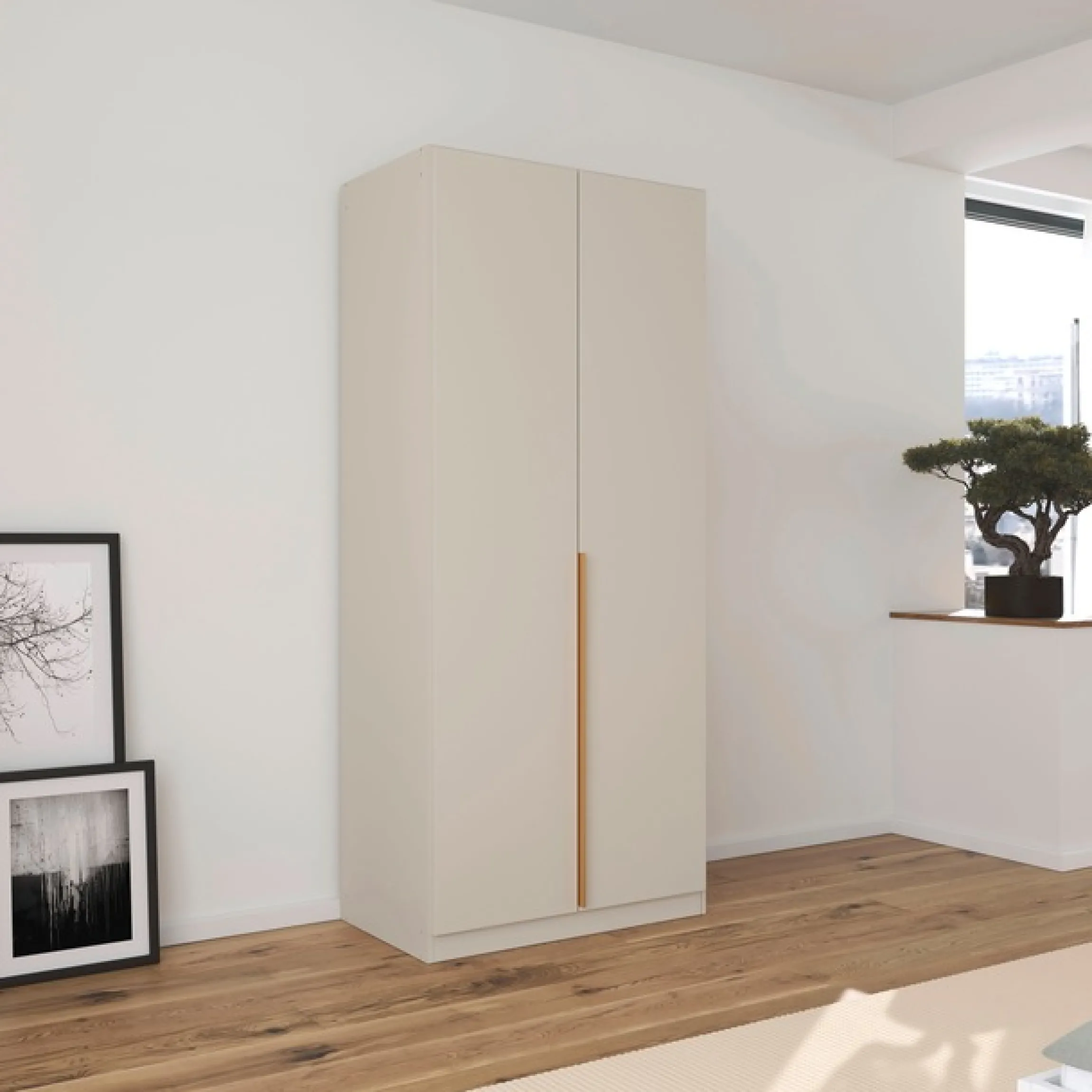 OTTO home Kleiderschrank »Mehrzweckschrank Aktenschrank Möbel Mietswohnung Garderobe AGORDO« durchdachte Innenausstattung kleine und große Räume MADE IN GERMANY