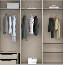 OTTO home Kleiderschrank »Mehrzweckschrank Aktenschrank Möbel Mietswohnung Schlafzimmer ORACLE« Breiten 203/271/315/360 cm Höhen 210/229 cm,inkl. Schubladen-Einsatz und extra Einlegeböden MADE IN GERMANY