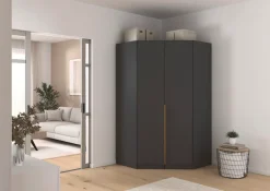OTTO home Kleiderschrank »Mehrzweckschrank Aktenschrank Möbel Mietswohnung Garderobe AGORDO« voll ausgestattet für kleine Räume geeignet MADE IN GERMANY