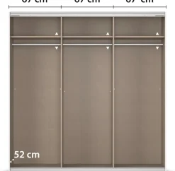 OTTO home Kleiderschrank »Mehrzweckschrank Aktenschrank Möbel Mietswohnung Schlafzimmer OTELI« 3 Ausstattungen BASIC/CLASSIC/PREMIUM (inkl. SOFT-CLOSE-FUNKTION),Breiten 203/271/315/360 cm Höhen 210/229 cm MADE IN GERMANY