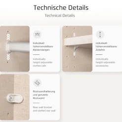 OTTO home Kleiderschrank »Mehrzweckschrank Aktenschrank Möbel Mietswohnung Schlafzimmer OTELI« 3 Ausstattungen BASIC/CLASSIC/PREMIUM (inkl. SOFT-CLOSE-FUNKTION),Breiten 203/271/315/360 cm Höhen 210/229 cm MADE IN GERMANY
