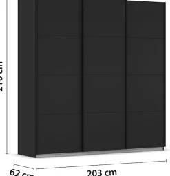 OTTO home Kleiderschrank »Mehrzweckschrank Aktenschrank Möbel Mietswohnung TOPSELLER OTELI« 3 Ausstattungen BASIC/CLASSIC/PREMIUM (inkl. SOFT-CLOSE-FUNKTION),Breiten 203/271/315/360 cm Höhen 210/229 cm MADE IN GERMANY
