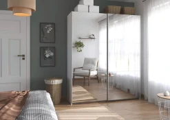 OTTO home Kleiderschrank »Mehrzweckschrank Aktenschrank Möbel Mietswohnung Schlafzimmer ASTANA« 3 Ausstattungen BASIC/CLASSIC/PREMIUM (inkl. SOFT-CLOSE-FUNKTION),großflächige Spiegelfront, B/H/T: 218/210/59 cm MADE IN GERMANY