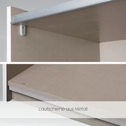 OTTO home Kleiderschrank »Mehrzweckschrank Aktenschrank Möbel Mietswohnung Schlafzimmer ASTANA« 3 Ausstattungen BASIC/CLASSIC/PREMIUM (inkl. SOFT-CLOSE-FUNKTION),großflächige Spiegelfront, B/H/T: 218/210/59 cm MADE IN GERMANY