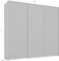 OTTO home Kleiderschrank »Mehrzweckschrank Aktenschrank Möbel Mietswohnung Schlafzimmer OTELI« Breiten 211/278/323/368 cm Höhen 214/233 cm,inkl. Passepartout optional mit Beleuchtung MADE IN GERMANY