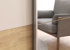 OTTO home Kleiderschrank »Mehrzweckschrank Aktenschrank Möbel Mietswohnung TOPSELLERASTANA« 3 Ausstattungen BASIC/CLASSIC/PREMIUM (inkl. SOFT-CLOSE-FUNKTION),mit 3 Spiegelelementen, Metallgriffleisten alufarbig MADE IN GERMANY