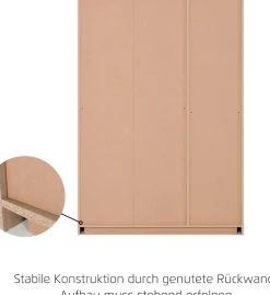 OTTO home Kleiderschrank »Mehrzweckschrank Aktenschrank Möbel Mietswohnung TOPSELLERASTANA« 3 Ausstattungen BASIC/CLASSIC/PREMIUM (inkl. SOFT-CLOSE-FUNKTION),mit 3 Spiegelelementen, Metallgriffleisten alufarbig MADE IN GERMANY