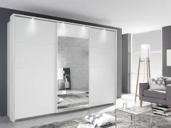OTTO home Kleiderschrank »Mehrzweckschrank Aktenschrank Möbel Mietswohnung Schlafzimmer TUBONA« Breiten 278/368 cm, Höhen 214/233 cm inkl. Passepartout, Beleuchtung,mit umfangreicher Innenausstattung und Passepartout MADE IN GERMANY