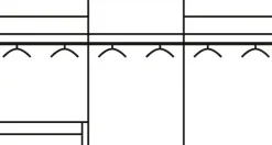 OTTO home Kleiderschrank »Mehrzweckschrank Aktenschrank Möbel Mietswohnung Schlafzimmer TUBONA« Breiten 271/360 cm, Höhen 210/229 cm,inkl. Schubkasteneinsatz und zusätzlichen Einlegeböden MADE IN GERMANY