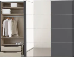 OTTO home Kleiderschrank »Mehrzweckschrank Aktenschrank Möbel Mietswohnung Schlafzimmer TUBONA« Breiten 271/360 cm, Höhen 210/229 cm,inkl. Schubkasteneinsatz und zusätzlichen Einlegeböden MADE IN GERMANY