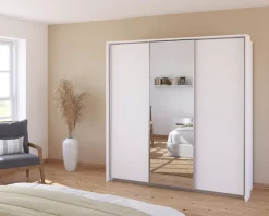 OTTO home Kleiderschrank »Mehrzweckschrank Aktenschrank Möbel Mietswohnung Schlafzimmer CORTONA« erhältlich in Breite 211/278/323/368 cm, Höhe: 214/233 cm,inkl. Passepartout und Zubehör, optionale Beleuchtung MADE IN GERMANY