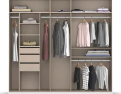 OTTO home Kleiderschrank »Mehrzweckschrank Aktenschrank Möbel Mietswohnung Schlafzimmer OTELI« erhältlich in Breiten 230/275 cm inkl. Innenschubladen und extra Böden,inkl. Passepartout optional mit Beleuchtung MADE IN GERMANY