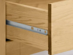 OTTO home Kleiderschrank »Rauna, aus massiver Kiefer, 4-türig, mit Lamellen und Kassetten« B/H/T ca. 203/183/61,FSC® zertifiziertes Massivholz (Kiefer), robuste Qualität