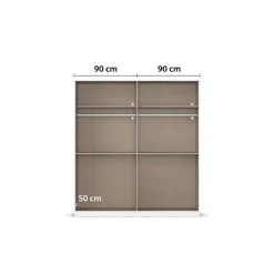 OTTO home Kleiderschrank »Schrank Garderobe ARVEN Breiten 181/226/271cm mit Beleuchtung« 3 verschiedene Ausstattungen BASIC/CLASSIC/PREMIUM (inkl. SOFT-CLOSE),puristisches Design in Plankenoptik mit Metallgriffen MADE IN GERMANY