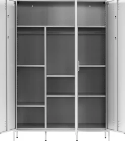 OTTO home Kleiderschrank »Siena Schrank Spind Metallschrank mit 3 Türen« Ideal für jeden Wohnraum - Trendsetter,Zeitloser Schlafzimmerschrank Garderobe Multischrank