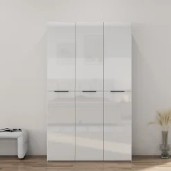 OTTO home Kleiderschrank »Skyller Schlafzimmerschrank mit 3 Türen mit Hochglanzfronten« Drehtürenschrank mit perfekter Innenausstattung, Breite 121 cm