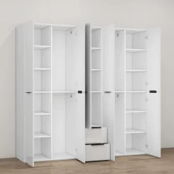 OTTO home Kleiderschrank »Skyller Schlafzimmerschrank mit 5 Türen« Drehtürenschrank mit perfekter Innenausstattung, Breite 2,02cm