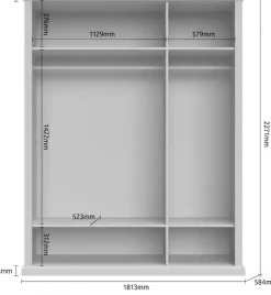 OTTO home Kleiderschrank »Tara« lackiert mit wasserbasiertem UV-Lack, in 4 Breiten