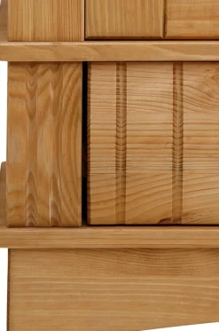 OTTO home Kleiderschrank »Teresa« 3 Türen, aus massiver Kiefer, Breite 152 cm, mit Spiegel, FSC®