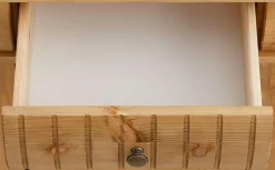 OTTO home Kleiderschrank »Teresa« 3 Türen, aus massiver Kiefer, Breite 152 cm, mit Spiegel, FSC®