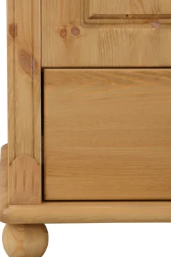 OTTO home Kleiderschrank »Tessin« B/H/T ca. 245/191/59 cm,Breite 245 cm, Kiefer massiv, mit Spiegel