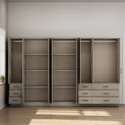 OTTO home Kleiderschrank »Trento Schlafzimmerschrank Garderobe hochglanz« Schrank mit 8 Türen und 9 Schubladen, hochglänzende Fronten