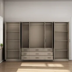 OTTO home Kleiderschrank »Trento Schlafzimmerschrank Garderobe hochglanz« Schrank mit 8 Türen und 9 Schubladen, hochglänzende Fronten